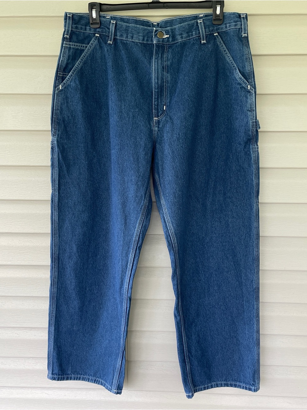 Carhartt Original Dungaree Fit Carpenter Work Jeans Size 40 X 30